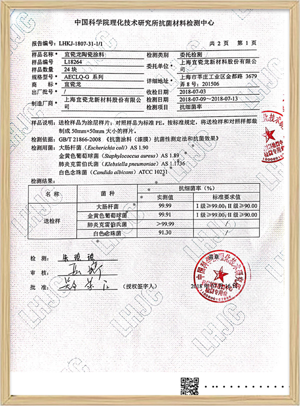 抗菌性能測試