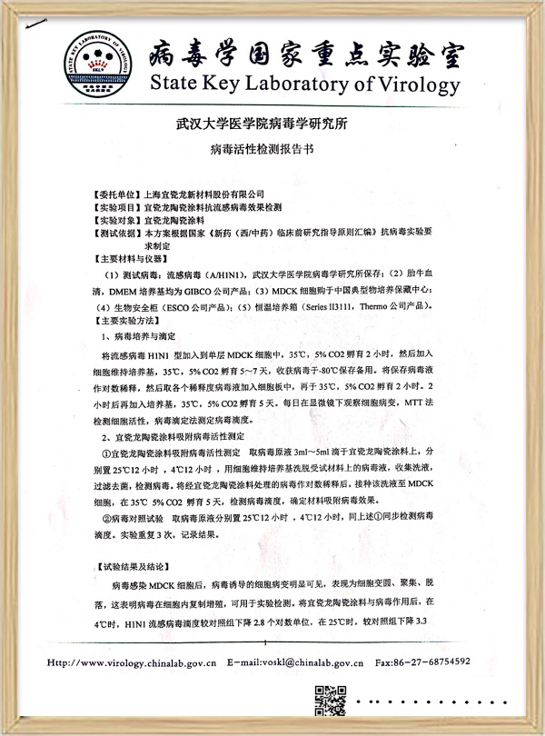 抗病毒測試報告